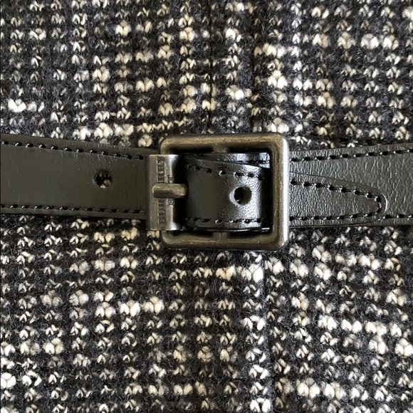 Burberry Brit Wool Tweed Leather Mid Dress - Picture 5 of 6